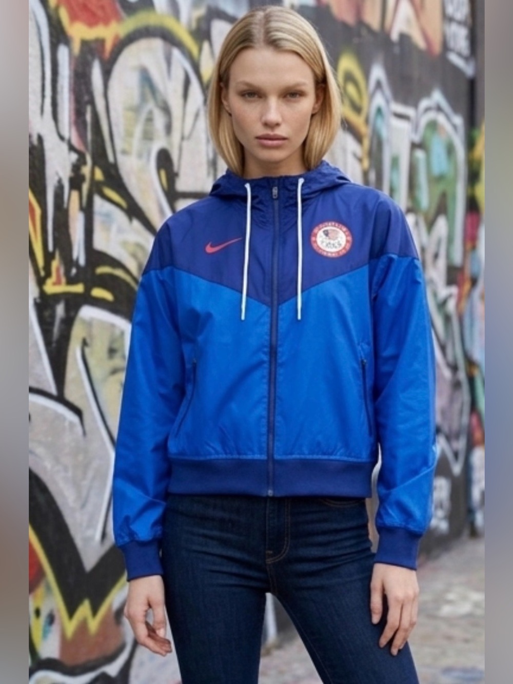 Nike Red and Blue Team Jacket NWOT